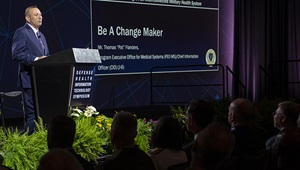 The 2024 Defense Health Information Technology Symposium kicked off in Dallas, Texas, Aug. 20 with Pat Flanders, chief information officer for the Defense Health Agency, touching on the Department of Defense’s efforts to modernize the health care system, enterprise intelligence and data solutions, the DHA’s Digital Front Door, and IT modernization. 