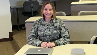 Link to Photo: Former U.S. Air Force air traffic controller now reaches new heights as family doctor