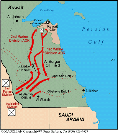 Figure 2. 1st Marine Division and the Scheme of Maneuver