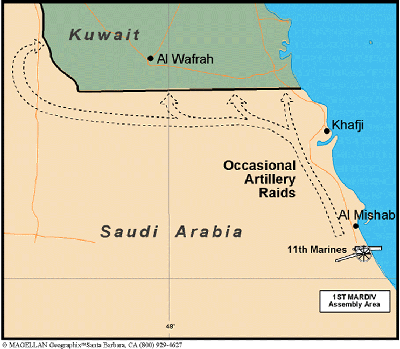 Figure 7. 1st Marine Division Pre-offensive Deployment