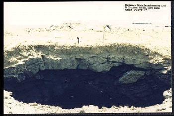 Figure 10.  Hole in Bunker 2, Al Muthanna