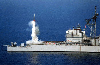 Figure 5.  Tomahawk Land Attack Missile launches against a target in Iraq
