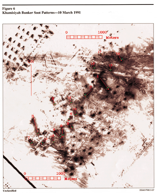 Figure 6: Khamisiyah Bunker Soot Patterns