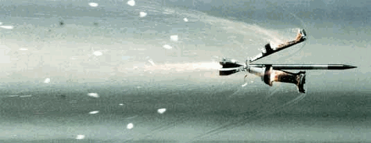 Figure 2. DU round discarding its sabot