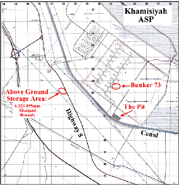 Figure 2. Site locations shown to UNSCOM