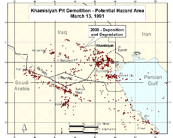 Figure 50. 2000 Potential Hazard area for Day 4: March 13, 1991