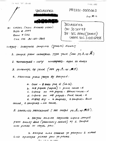 Lieutenant Colonel Killgore's Report