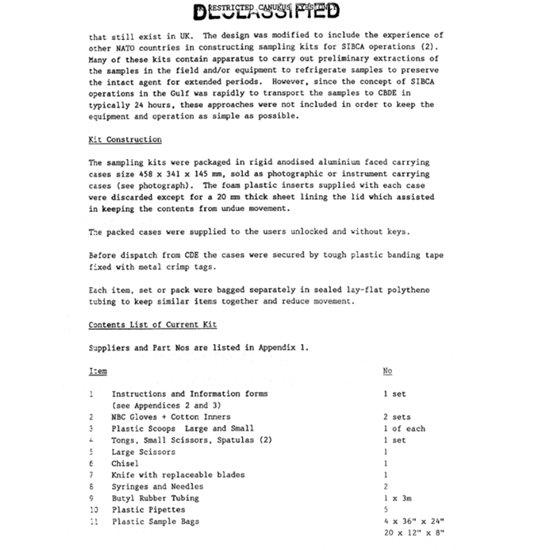 Declassified Documents