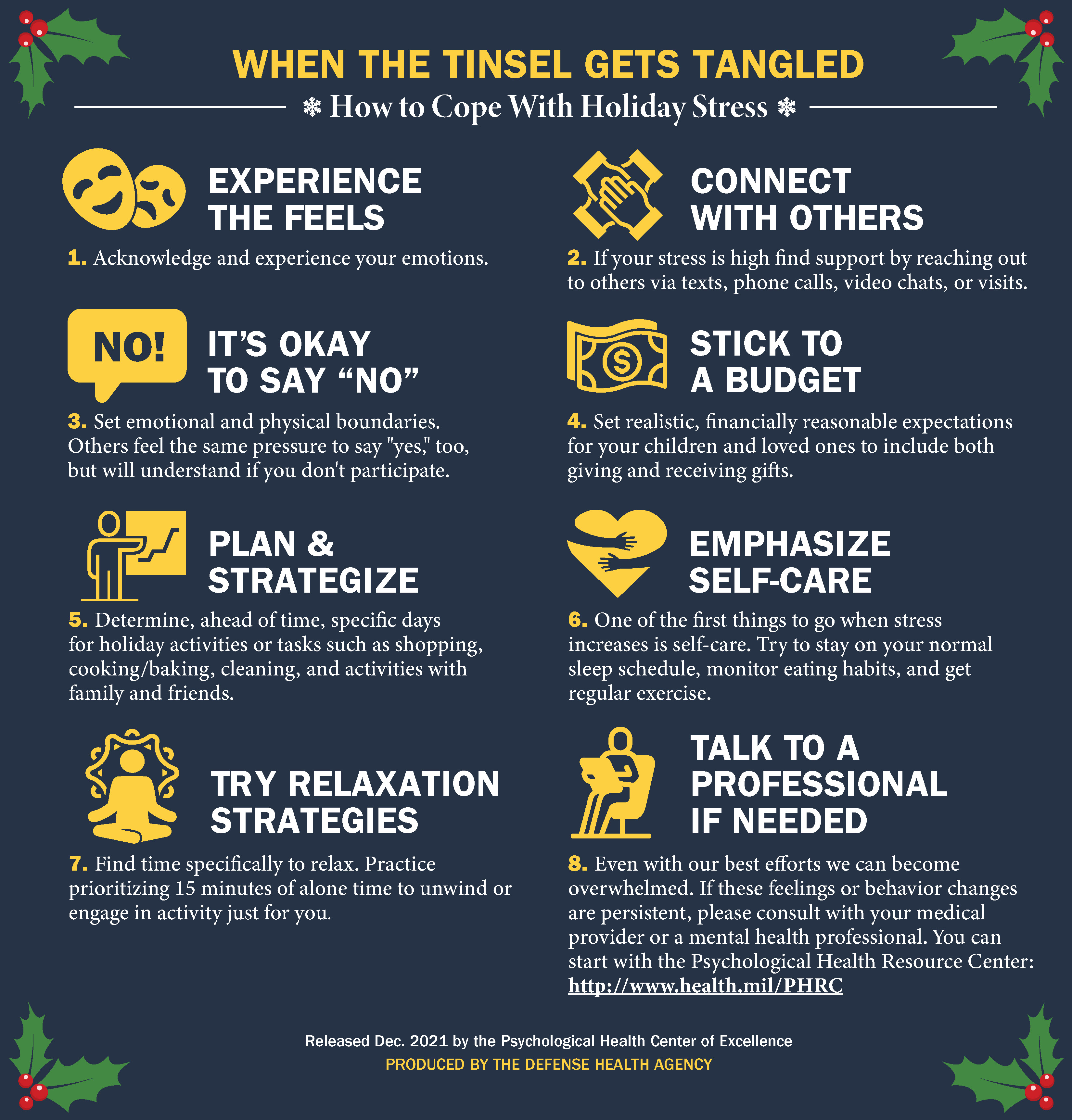 How to Cope with Holiday Stress poster