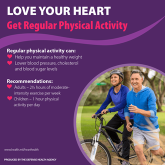 Link to Infographic: Love Your Heart: Get Regular Physical Activity