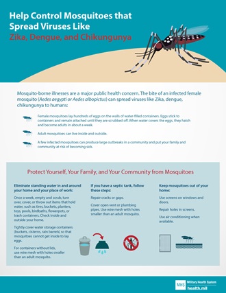 Link to Infographic: Infographic about preventing Mosquitoes