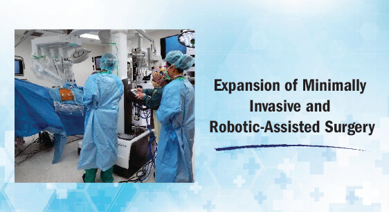 Expansion of Minimally Invasive and Robotic Assisted Surgery 