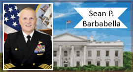 White Physician timeline photo of U.S. Navy Capt. Sean P. Barbabella.
