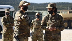 Military personnel at readiness training 