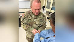 Military Chaplain with personnel