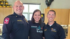 Military personnel posing for a picture