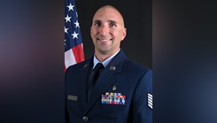 This is the official portrait of Tech. Sgt. Robert Bickelhaupt.