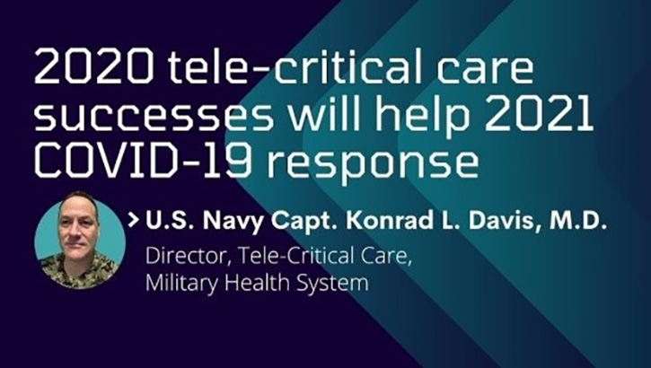 Image of Infographic that says "202 tele-critical care successes will help 2021 COVID19 response".