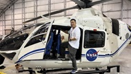 A resident featured in an aircraft during a rotation to NASA Kennedy Space Center, orientation to evacuation. 