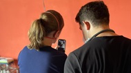 Two physician perform an obstetric ultrasound in a rural Guatemalan hospital. 