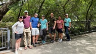 Fellows and faculty at bi-annual botany walk.