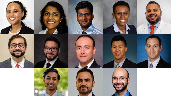 A collage of current 2022-2023 Nephrology Fellows. 