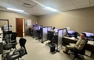 Sleep medicine fellows and sleep technologists in the Wilford Hall Sleep Center Control Room (where the magic happens!).