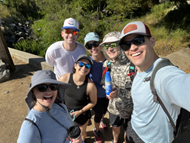 NMCSD Dermatology residents enjoy hiking in San Diego as a team building exercise. 