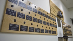 There are 58 names prominently displayed on Naval Hospital Bremerton’s Heroes Wall of Honor