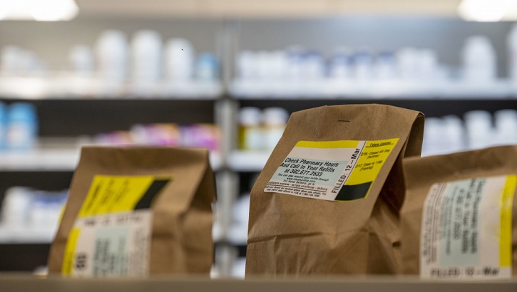 Image of Picture of prescription sitting on a counter .