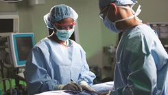 Two surgeons in an operating room