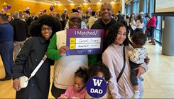 Dilon Shird posing for a picture with his family