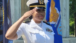 Military personnel posing for a picture