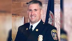 Former Fort Lee firefighter Mike Lecik smiling at camera