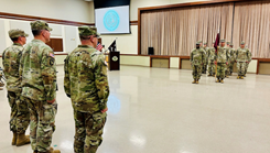 Munson Army Health Center Medical Company change command ceremony.