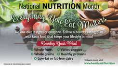 March is Nutrition Month
