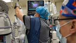 Madigan Army Medical Centers surgery team using the ion endoluminal system to perform biopsies, disease diagnosis, and resection all in one procedure. 