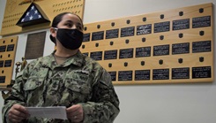 Military personnel posing for a picture