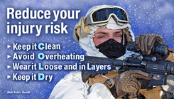 Graphic Illustration that says "Reduce your injury risk"