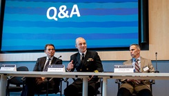 USU President Dr. Jonathan Woodson speaking on a panel