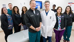 The refractive surgery team gathers for a group photo at Walter Reed National Military Medical Center