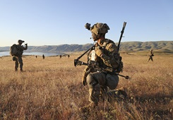 A Team Offutt Airman vapes in an authorized smoking area 