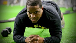 Military personnel working out