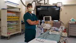 Military health personnel posing 