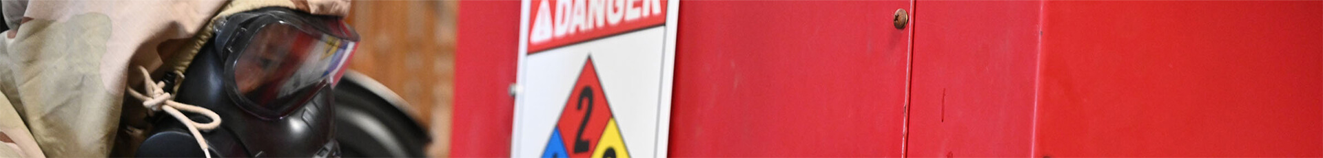 The JB-MDL CBRN School held training for various unit soldiers on February 1st, 2024. The course includes training on a variety of military CBRN Equipment, and includes training and familiarization on, Personal Protective Equipment (PPE), Self-Contained Breathing Apparatus (SCBA), emergency response In-transit procedures, planning and preparing for Domestic Reconnaissance operations, the fundamentals of Toxic Industrial Chemicals/Materials (TIC/TIM), sampling and collection procedures, mission abort procedures, and the procedures to set-up, process through and close out a survey team decontamination site. The photos shown are of classroom instruction (Images provided by the (TSC) Training Support Center / Dan Amburg)