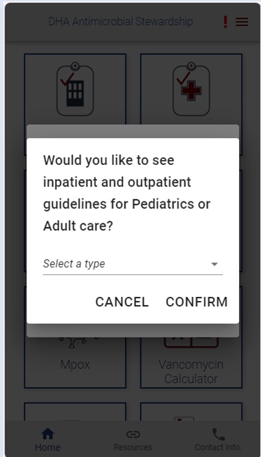 Antimicrobial App Screenshot