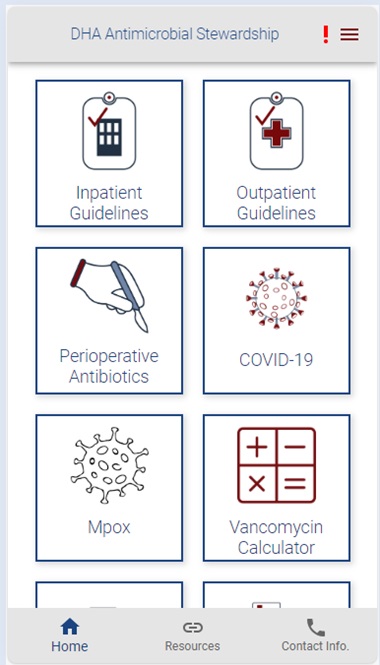 Antimicrobial App Screenshot