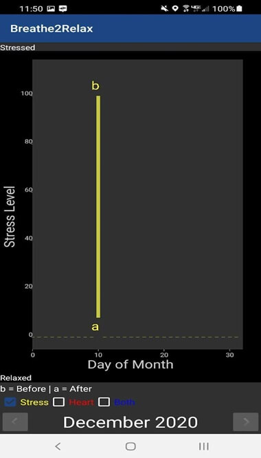 Breathe2Relax App Screenshot
