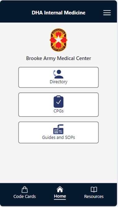 DHA Internal Medicine App Screenshot