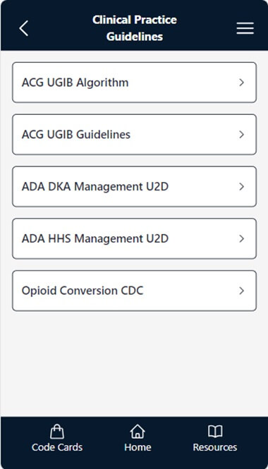 DHA Internal Medicine App Screenshot